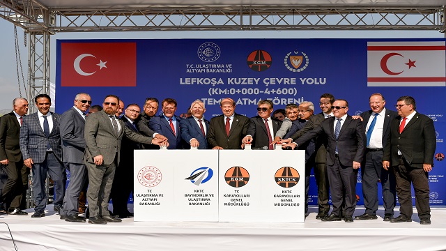 kktcde-lefkosa-kuzey-cevre-yolu-icin-temel-atma-toreni-duzenlendi